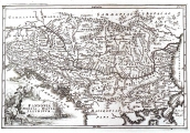 CELLARIUS (KELLER), CHRISTOPHORUS: MAP OF PANNONIA, MOESIA, DACIA AND ILLYRICUM
